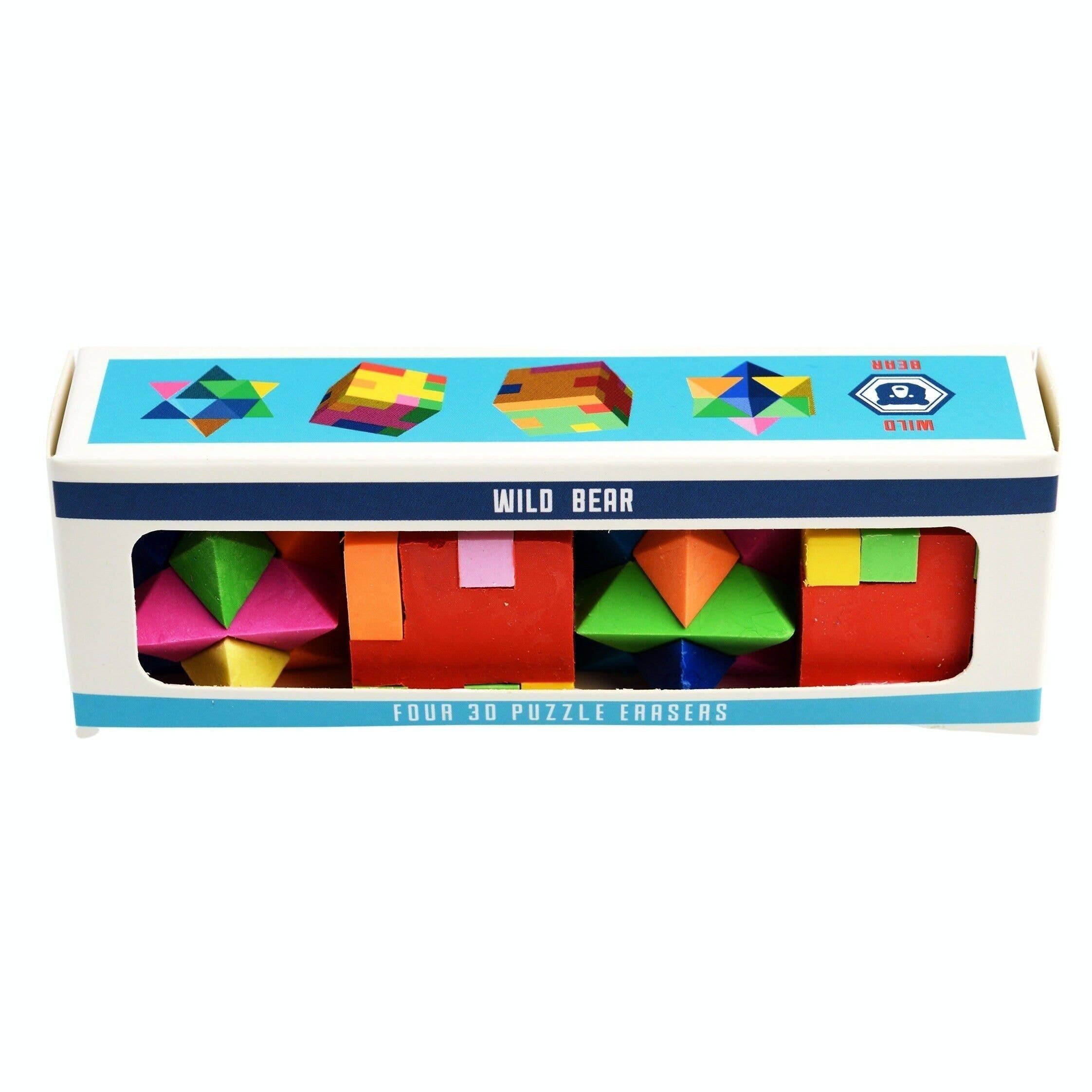 Rex B2B - UK - Wholesale Puzzle - Kids - 3D Puzzle Erasers (Set of 4) - Wild Bear1