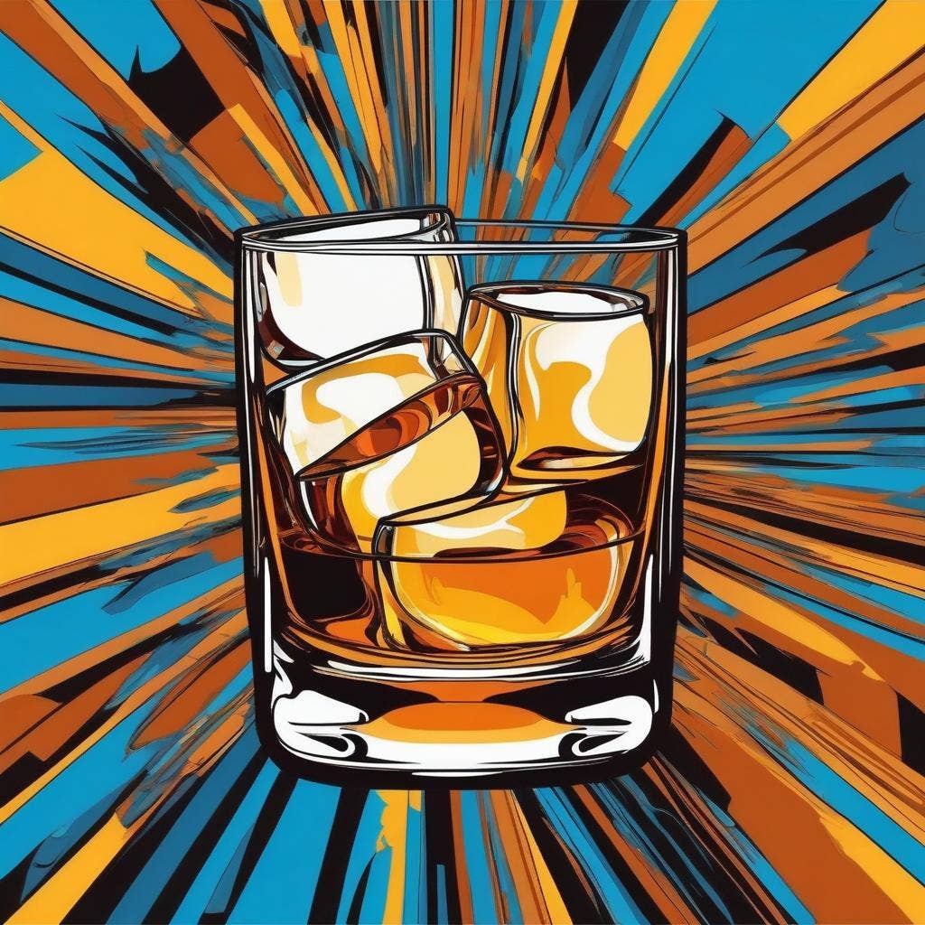 Sostraw & SmartThings - Wholesale Coasters - Set of 6 Pop Art Coasters - Cork - Glass Serie4