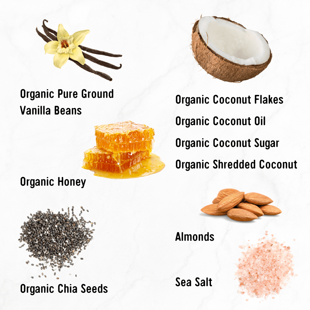 Taos Bakes - Wholesale Snack Bar - Toasted Coconut + Vanilla Bean | Snack Bars | 1.8oz1