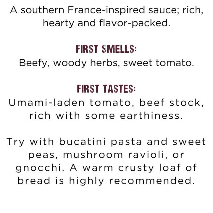 Le Sauce & Co. - Wholesale Pasta Sauce - Le Sauce & Co. Savory Provencal2
