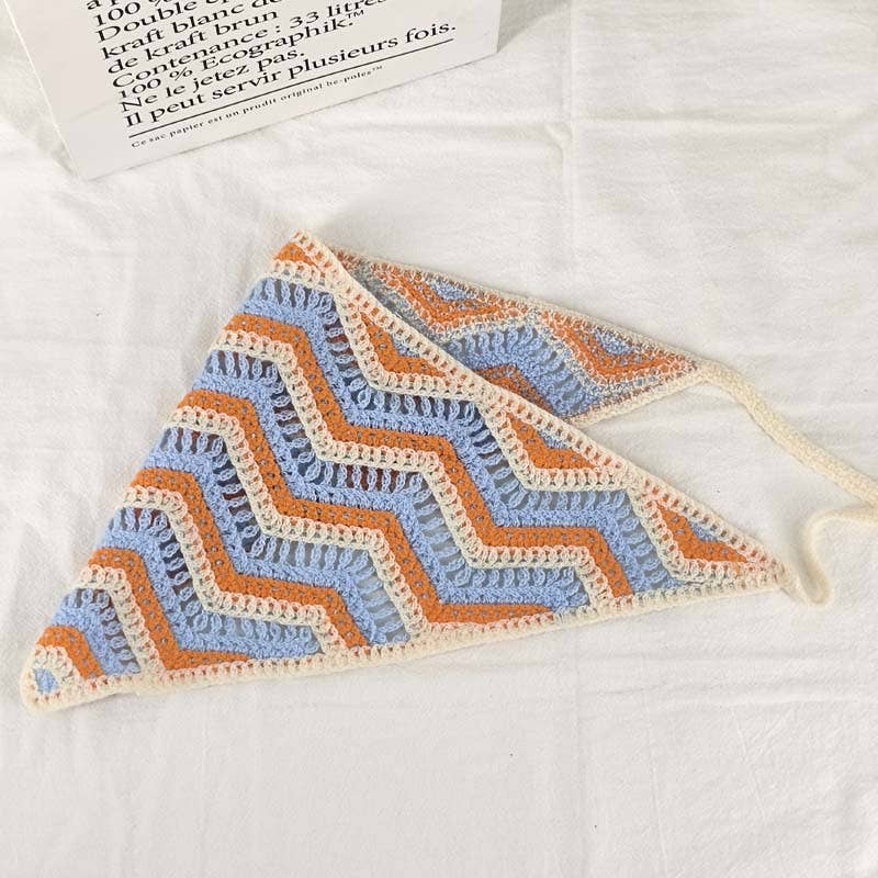 MKS America - Wholesale Bandana - Women's - Cherry Strawberry Floral checkered Crochet Bandana -56colors29