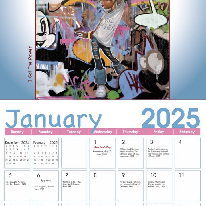 Shades of Color, LLC - Wholesale Planner - 2025 Shades of Color Kids Wall Calendar