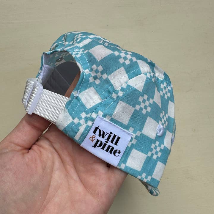 Twill & Pine 🇨🇦 - Wholesale Baseballpet - Kinderen - The Blue Check - Hoed met vijf panelen voor baby's en kinderen1