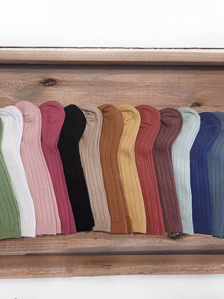 Ribbed Cotton Socks for wholesale by OLIVE & CRADLE