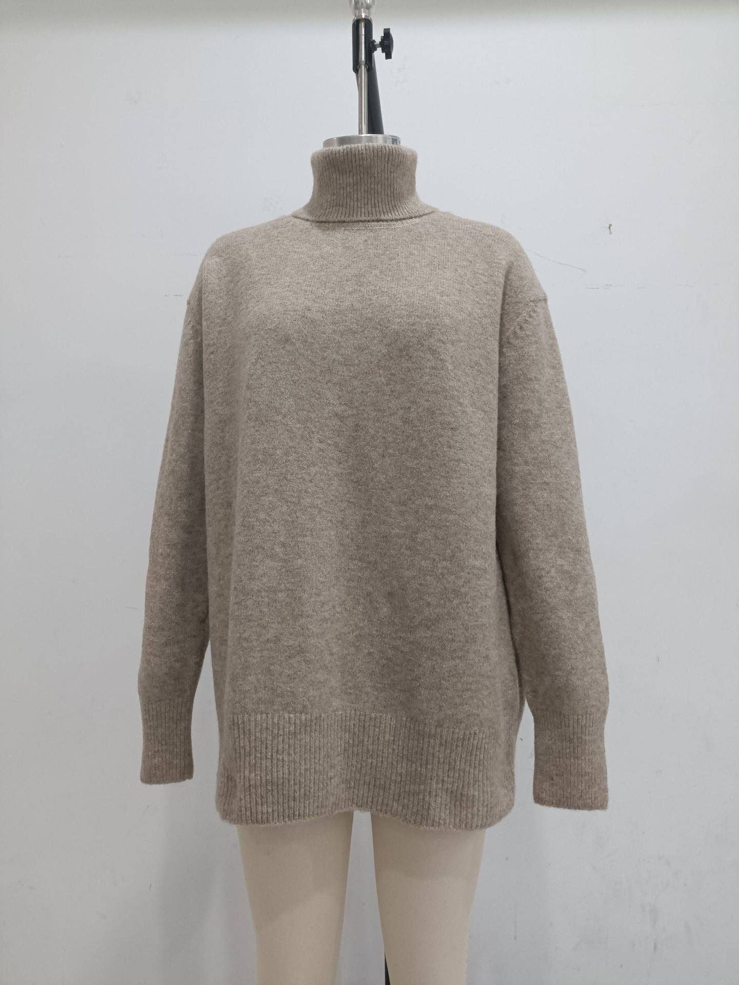 Marayn - Wholesale Knitted jumper – Women′s - Cozy Oversized Turtleneck Knit Sweater for FallWinter31