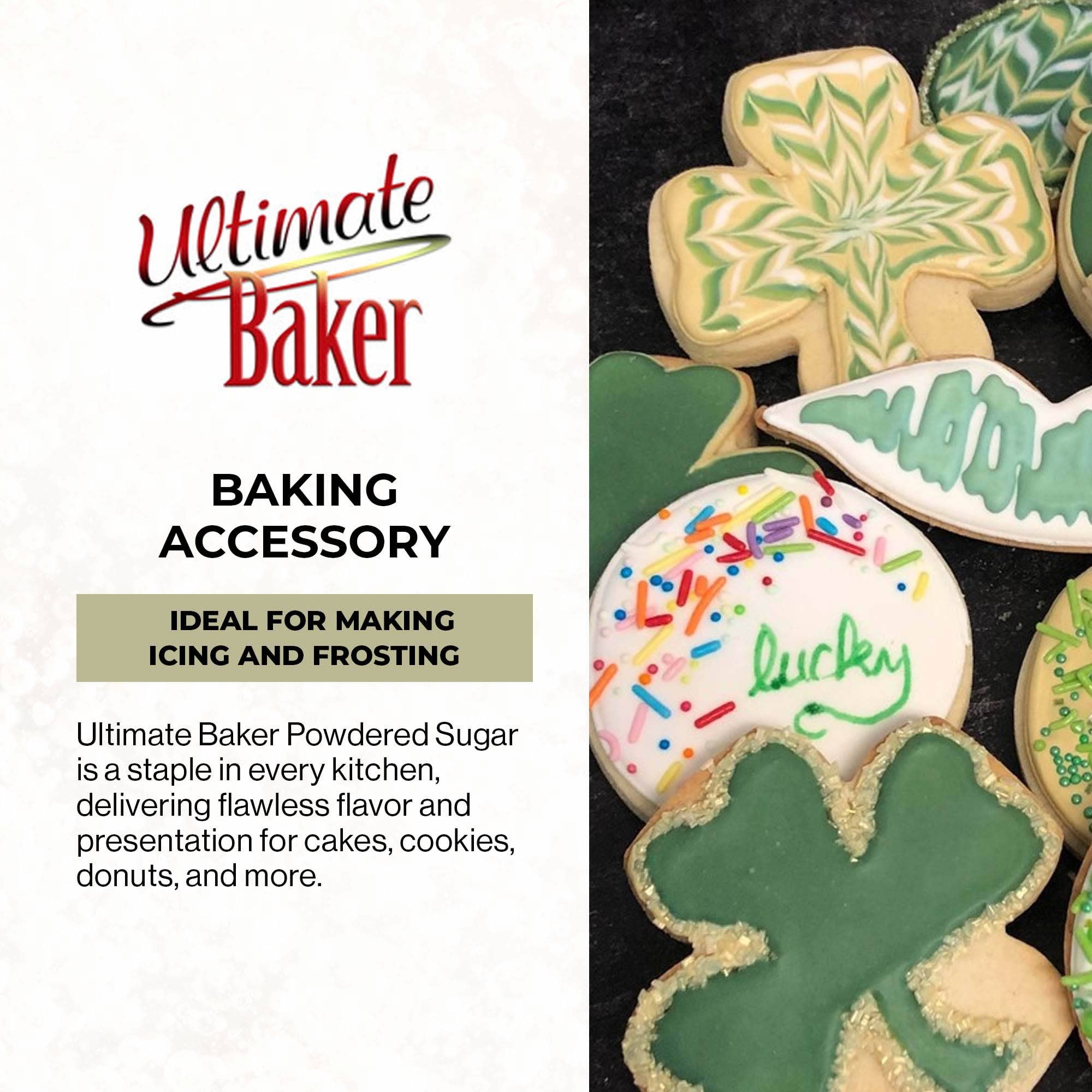 Ultimate Baker - Wholesale Sugar/Sweetener - Ultimate Baker Green Powdered Sugar (1x1lb) 2
