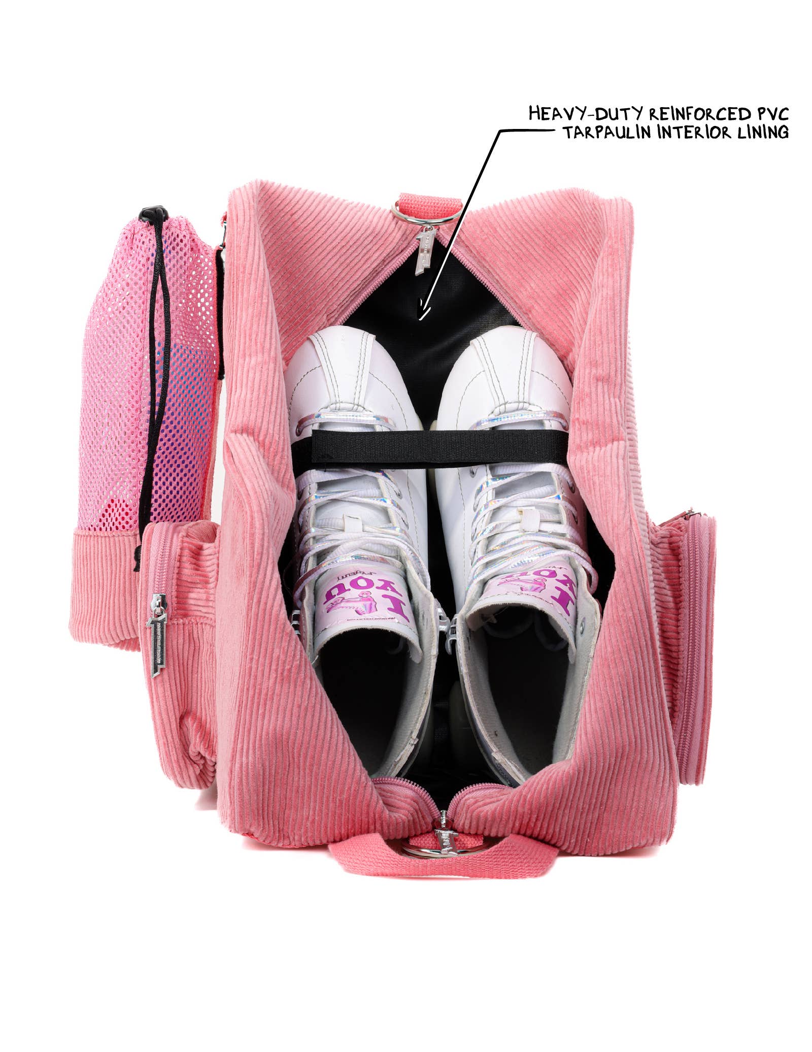 Fydelity - Wholesale Backpack - Women's - Roller Skating Backpack Skate Shoulder Bag | Durable Pink8