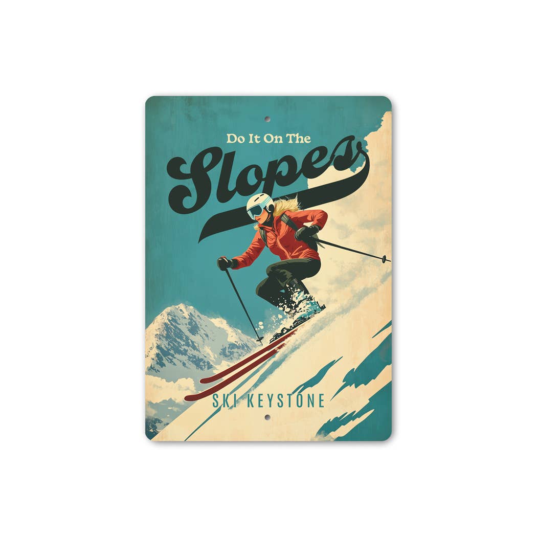 Wholesale Vintage Ski Art Print. Retro Pinup Girl Skiing Beer Bar