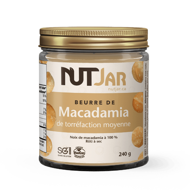 NutJar – Großhandel Nussbutter – Mittel geröstete Macadamia-Butter 240g1