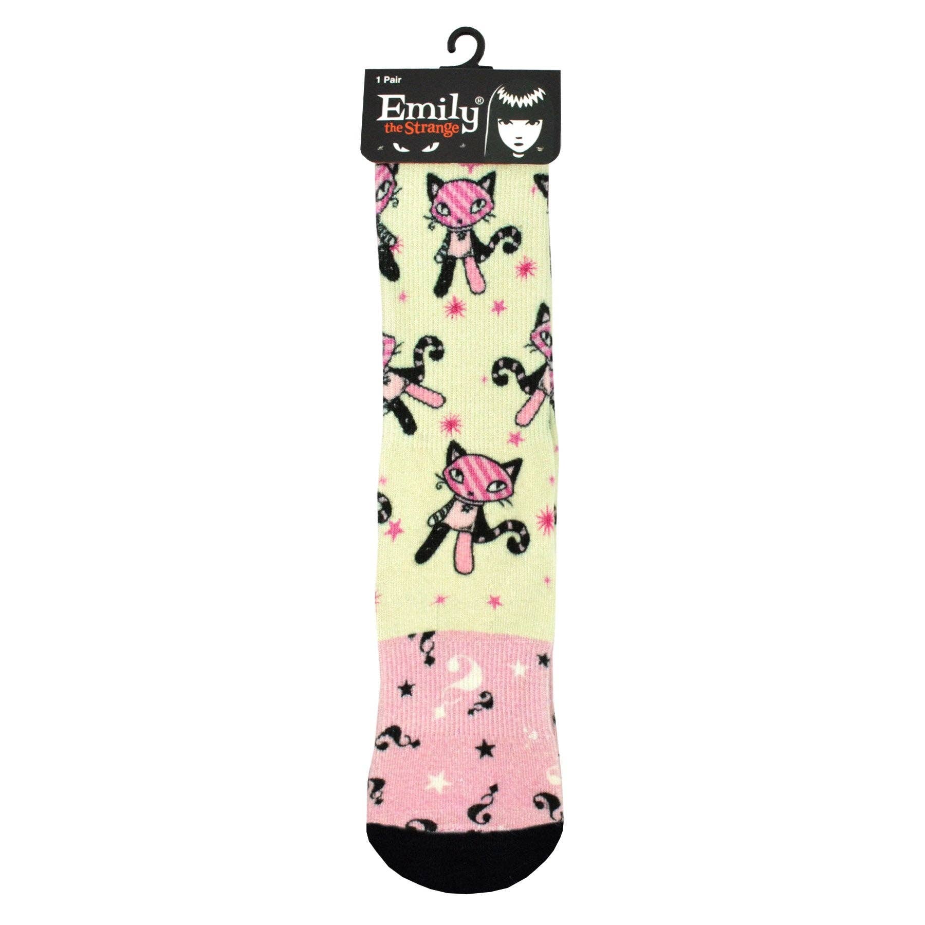 DoodleUS Inc - Wholesale Socks - Women's - Emily the Strange Women Character Printed half Cushion Socks23