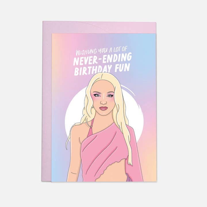 Diversión de cumpleaños - tarjeta de felicitación para venta al por mayor de Kaart Blanche