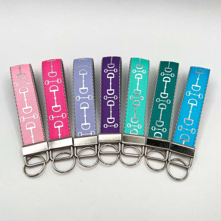 Silver Snaffle Bit Keychains for wholesale by My Fancy Pony