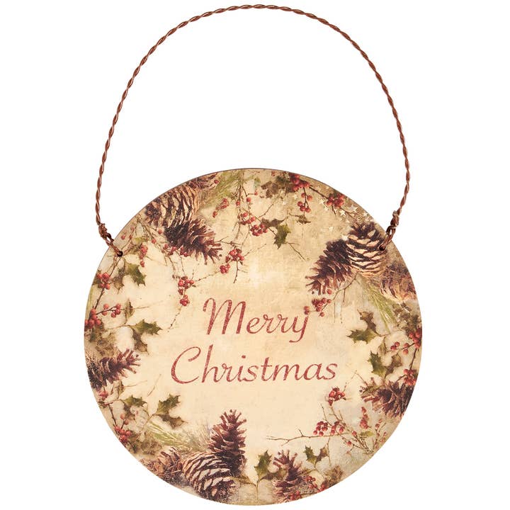 Christmas Holly Ornament for wholesale by Primitives by Kathy