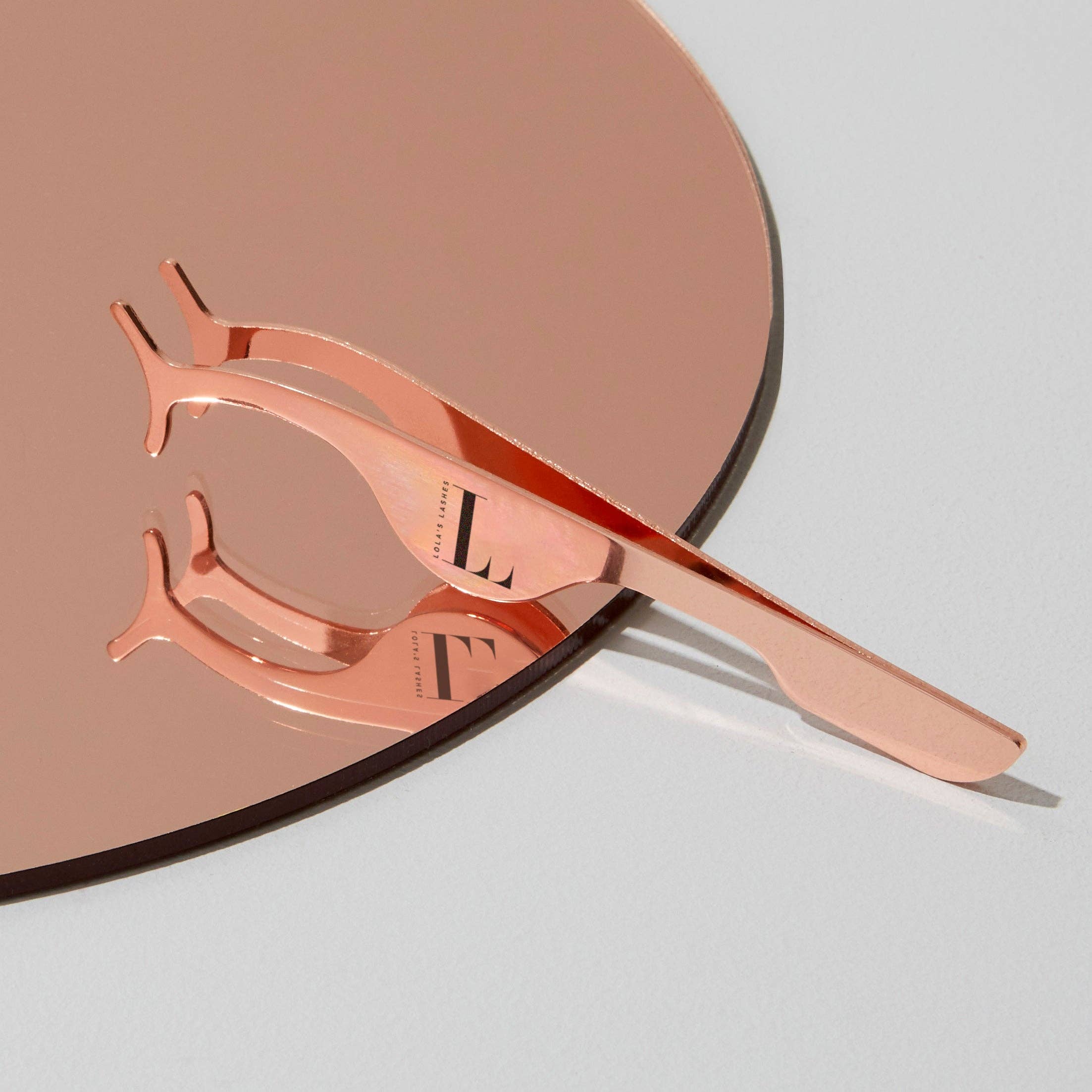 Rose Gold Precision Eyelash Applicator for wholesale by Lola's Lashes