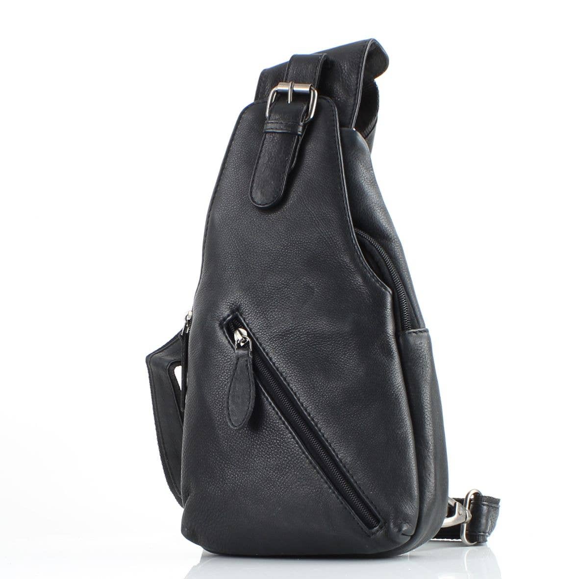 Leather Impressions Inc - Wholesale Crossbody Bag - Unisex - Leather sling bag, Minimalist crossbody chest bag AB176712