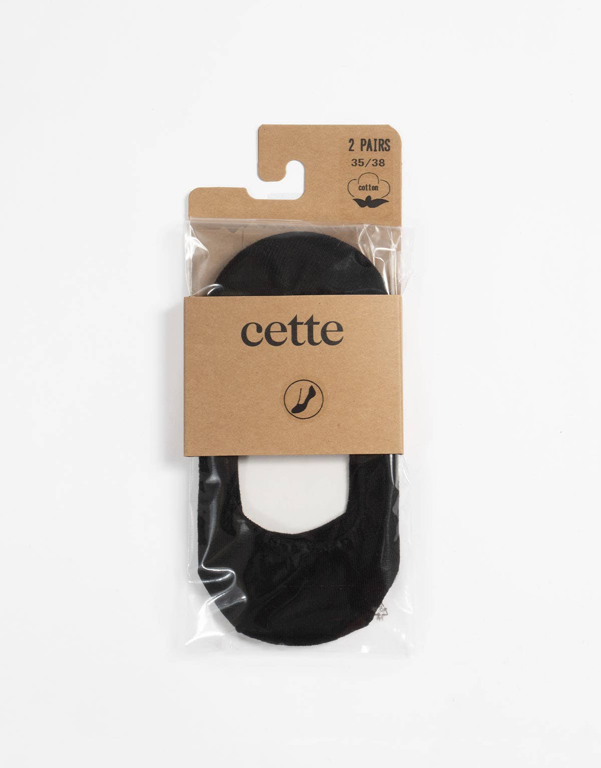 Cette - Wholesale Socks - Women's - Pack 2 Pairs Footies, Cotton Invisible Socks14