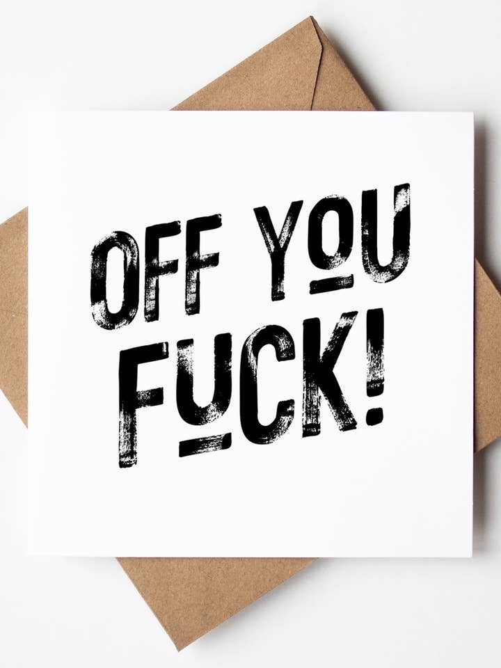 Alors, va te faire foutre ! Carte Harlem (Paquet de 6) pour la vente par Sweary Card Lady