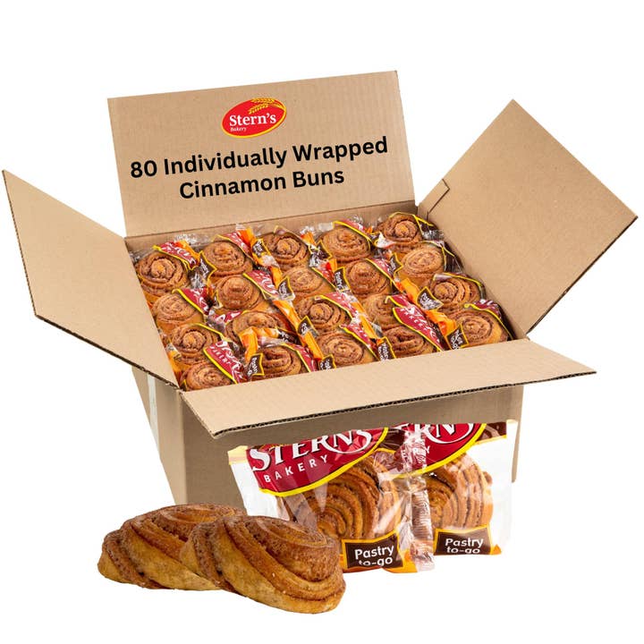 Cinnamon Swirls Variation (Bulk Box Cinnamon Buns-80 Pieces) for wholesale by Stern's Online