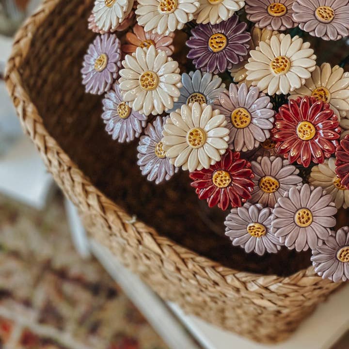NaturoTheke - Wholesale Artificial Flowers - Gerbera diameter approx. 5 cm | 39 cm stem