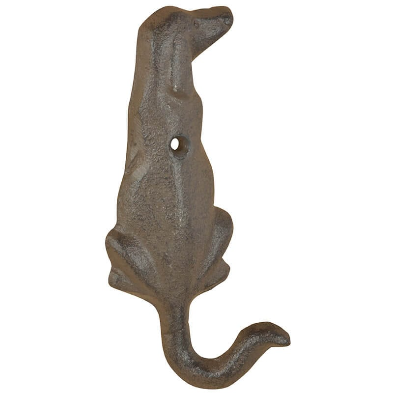 Esschert Design USA - Wholesale Wall Hook - Dog Tail Hook, Cast Iron, Antique Brown, 2 Asst. Styles1