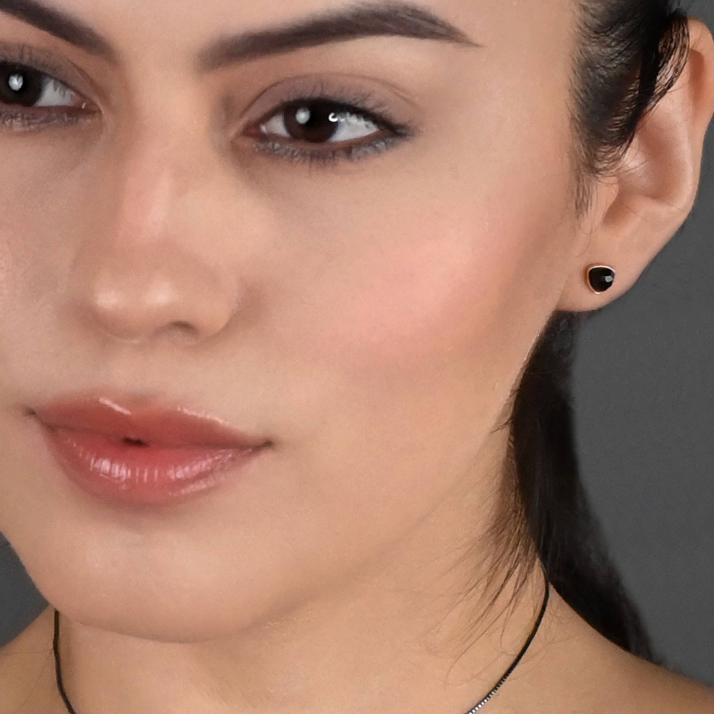 KBD Studio - Wholesale Stud/Post Earrings - Minimalist Semi Precious Triangle Gemstone Studs (5mm)2