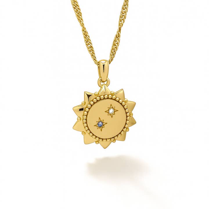 Medalha Gabrielle Tanzanite por atacado de Sentiments bijoux