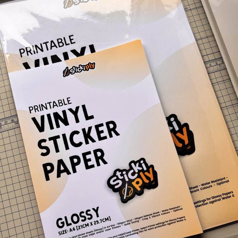 Stickiply – Engroshandel Håndværk forsyninger – Printbart vinyl klistermærkepapir | Blank (A4)14