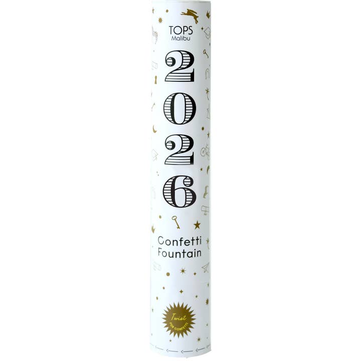 Grote 12" Confetti Fontein - Afstuderen - "2026" voor wholesale door TOPS Malibu