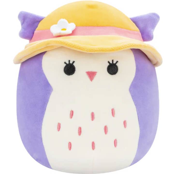 Authentic Street Signs - Wholesale Stuffed/Plush Toy - Kids & Baby - Squishmallow Plush Toy 12" Holly the Owl with Bucket Hat