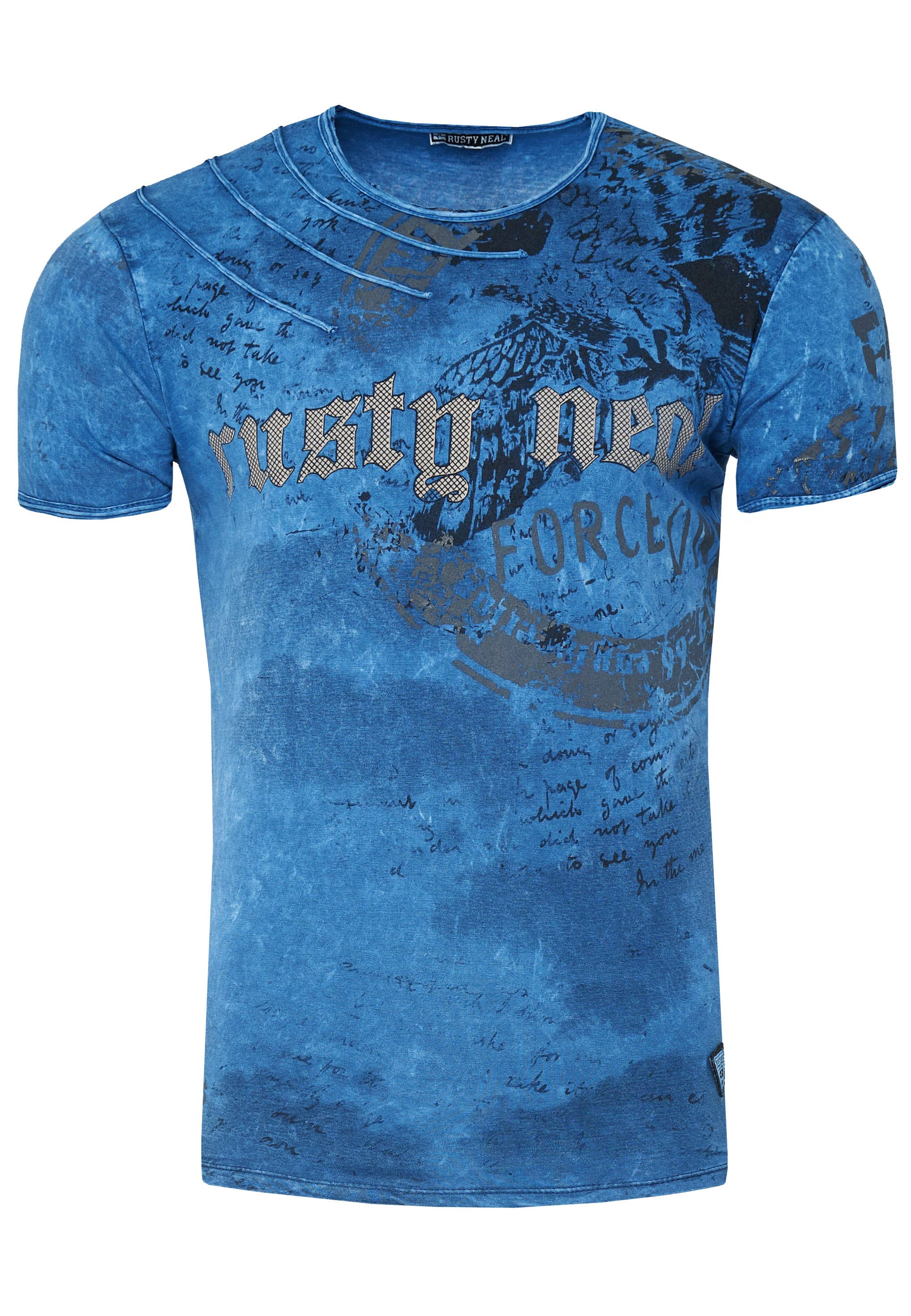 Rusty Neal - Wholesale Screen Printed T-Shirt - Men's - Faded T-Shirt with Front Print 2289