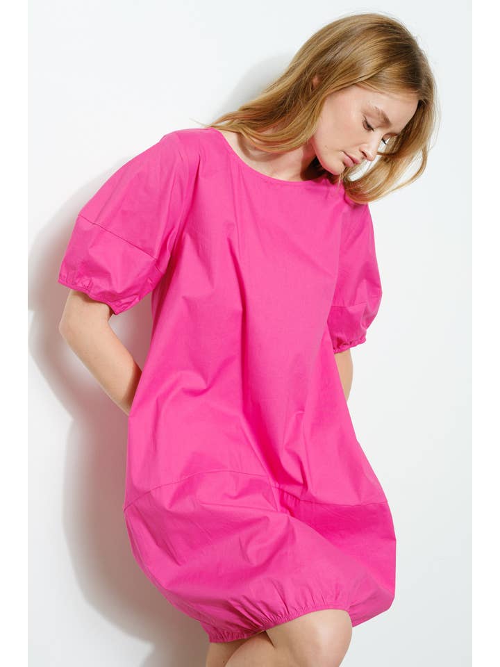 Bloidy – wholesale Klänning - Dam – Poplin Kortärmad Mini Bubble Klänning - D10482SS6