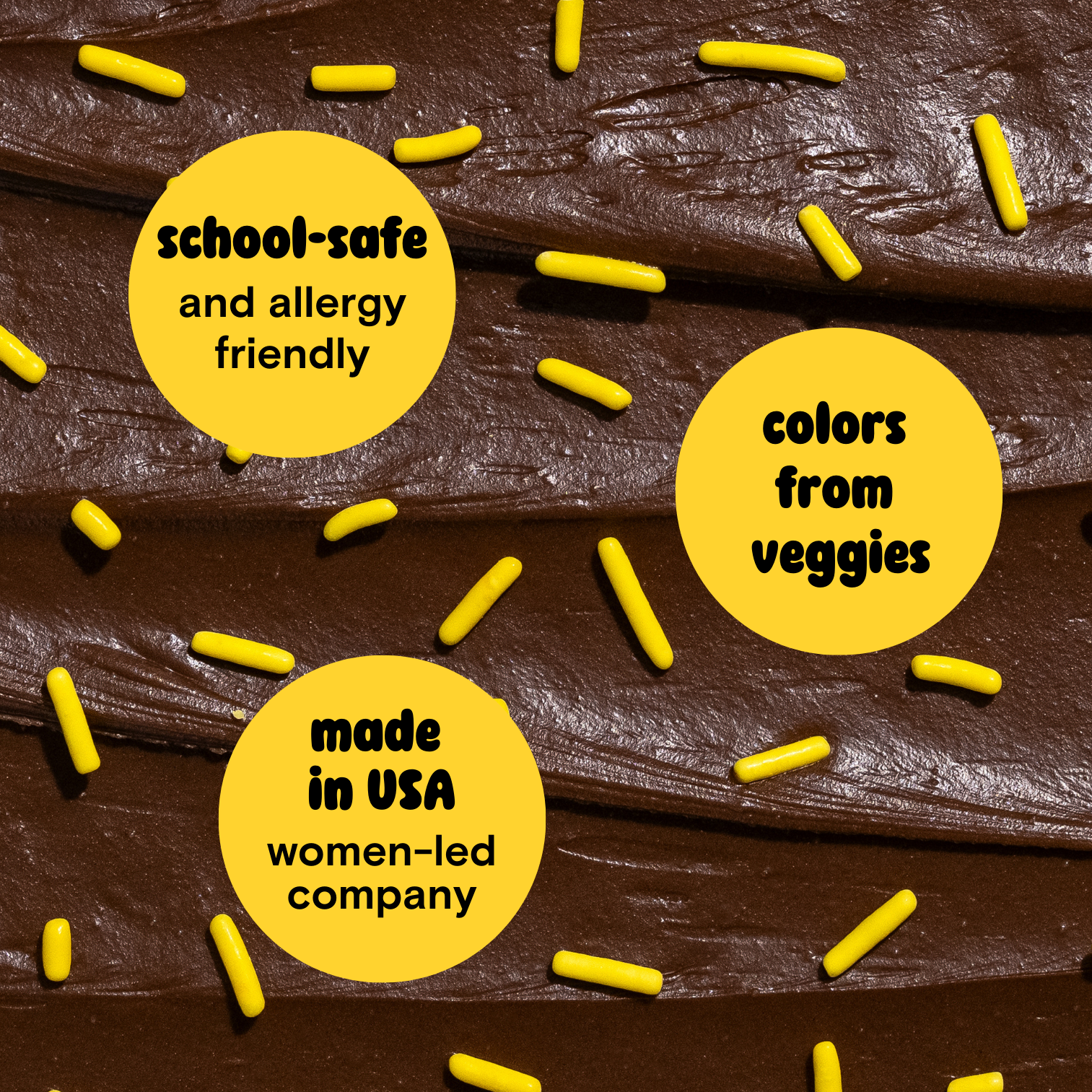 Supernatural - Vente Confettis pour gâteau - Pépites Douces Sans Colorant : Jaune Ensoleillé1