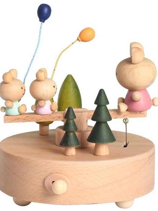 Bébli - Boîte à musique - Boîte à musique en bois Balançoire pour la vente par Green Life