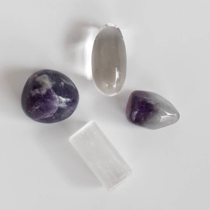 Soothing Crystals - Wholesale Spiritual Stone/Crystal - Chakra Gift Set | CROWN Chakra | Healing Gemstone Kit