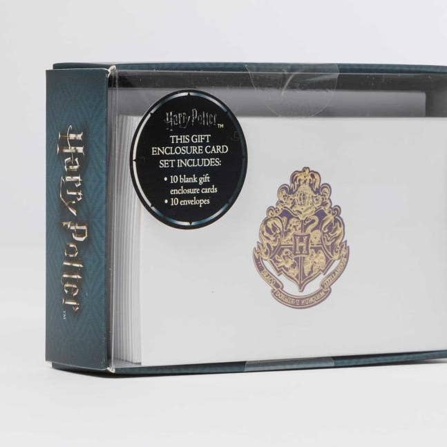 Harry Potter Hogwarts Våbenskjold Foliekort Sæt af 10 for engroshandel hos Bradley's Book Clearance