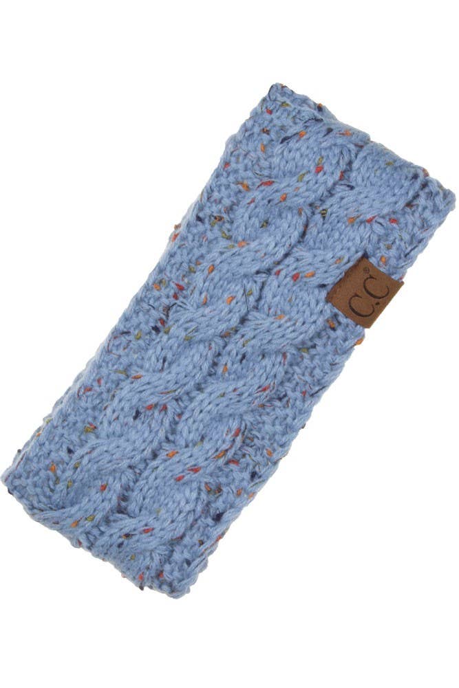 Hana – wholesale Pannband - Dam – C.C Chunky Stickad Confetti Sherpa fodrad pannband12