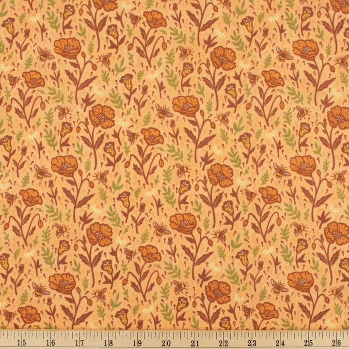 Birch Fabrics - Wholesale Fabric - Poppies Peachy Lawn4