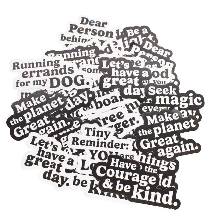 Vinyl Stickers - Assorted Set of 100 for wholesale by Sugarboo & Co