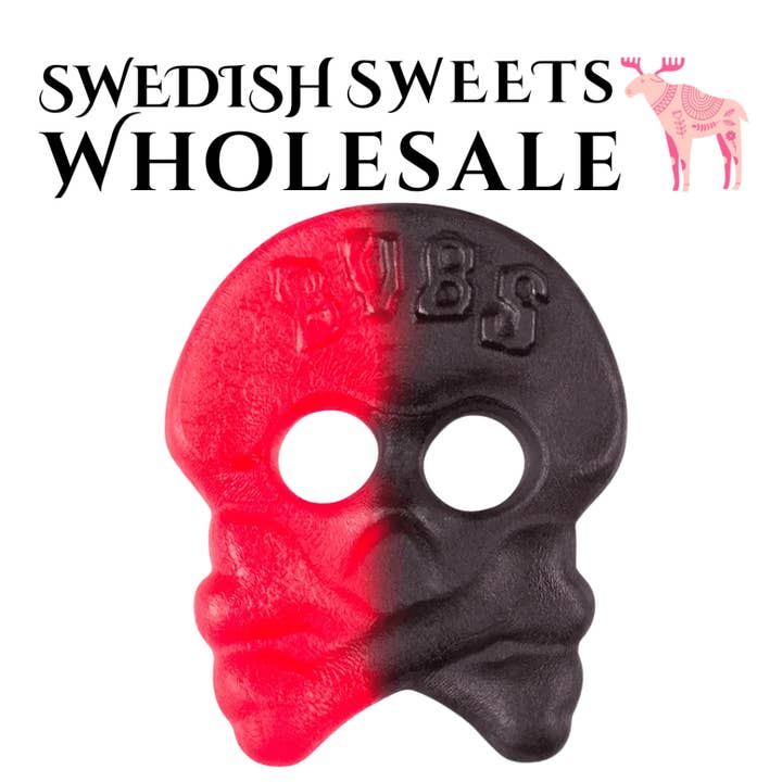 Bubs Raspberry Licorice 8.81 lbs for wholesale by Swedish Sweets Wholesale LLC - Swedish Candy