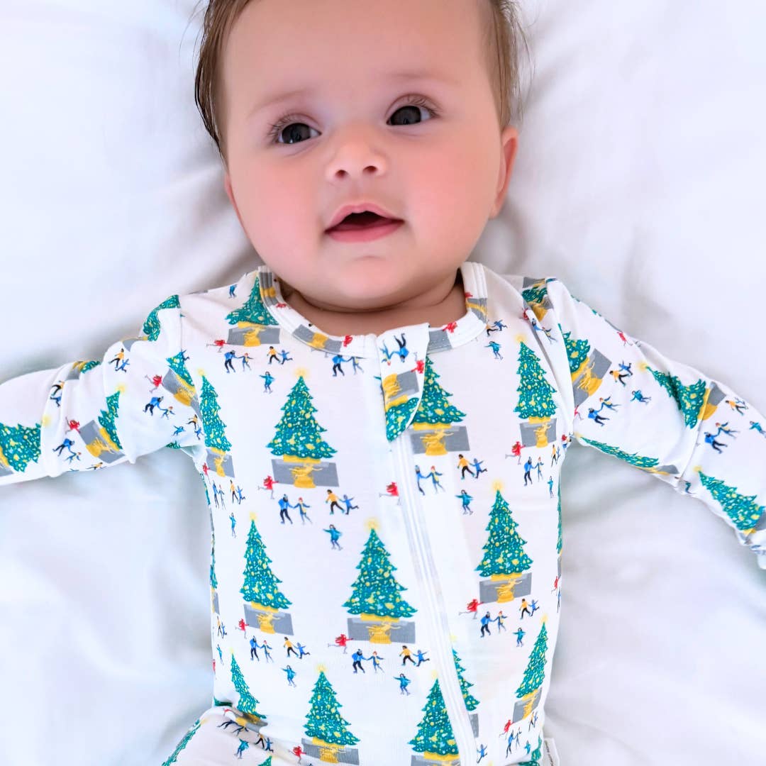 Basically Soho - Wholesale Jumpsuit - Baby - Christmas in New York 2025 Zippered Romper