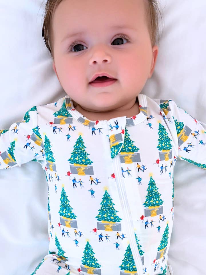 Basically Soho - Wholesale Jumpsuit - Baby - Christmas in New York 2025 Zippered Romper0