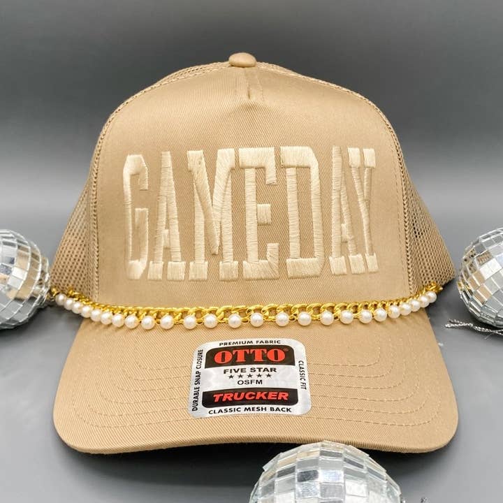 Casquette Trucker - Tan Gameday pour la vente par Coco & Rho