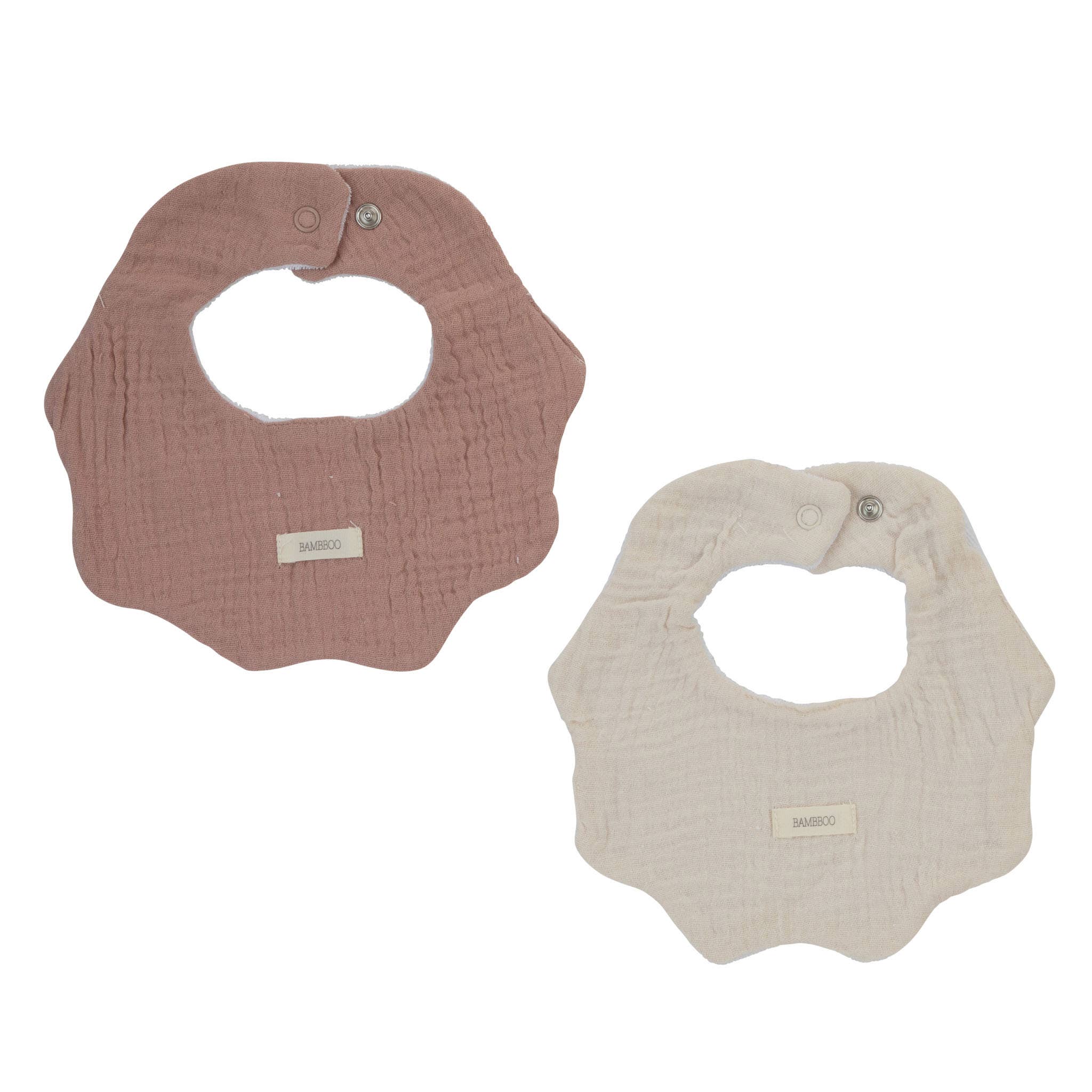 BAMBBOO - Wholesale Bib - Baby - Bambboo Muslin Scalloped Collection Bibs0