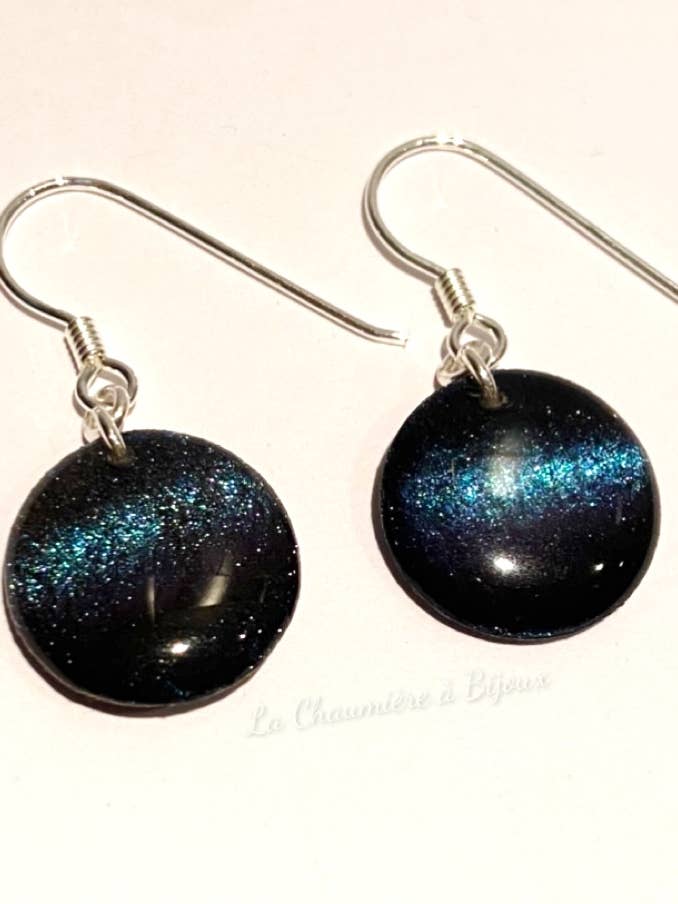 925 silver magnetic blue hook earrings for wholesale by La Chaumière à Bijoux