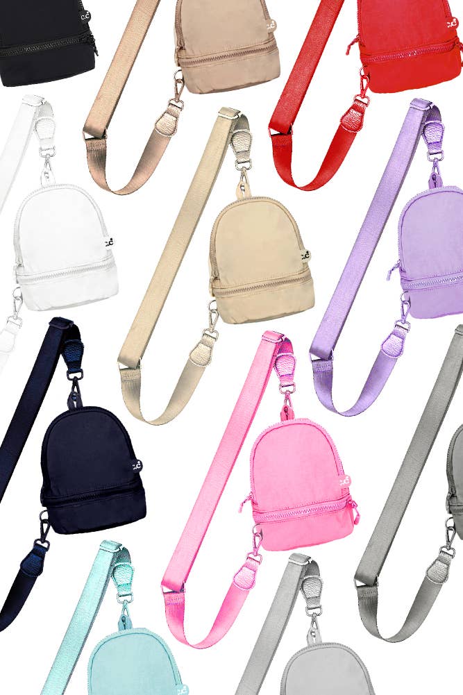 Hana - Wholesale Crossbody Bag - Women's - C.C Mini Solid Sling Backpack6