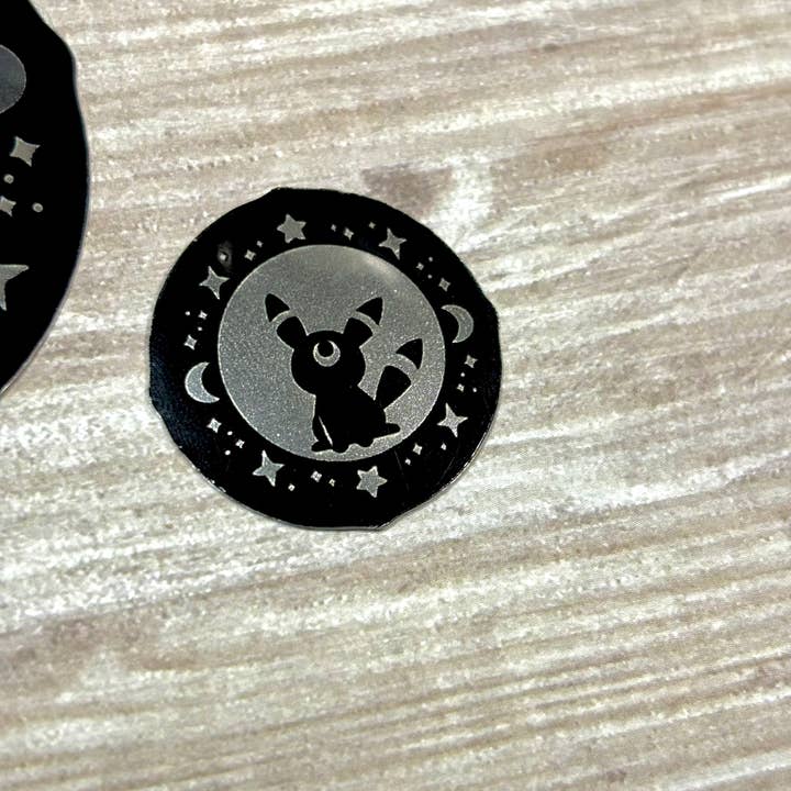 Winterra LLC – Engroshandel Klistermærke – Spejlede Umbreon Vinyl klistermærker | Pokemon Eeveelutions1