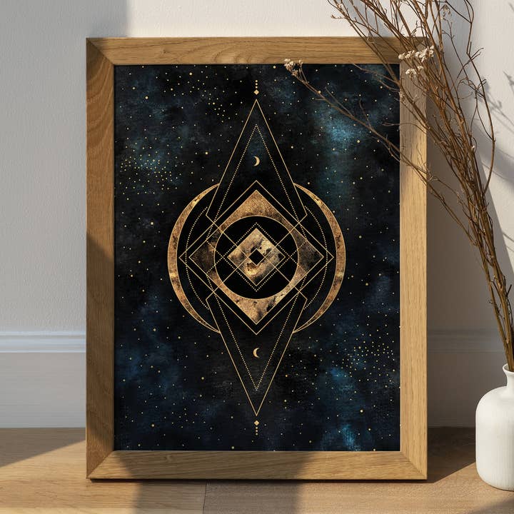 Inner Power - Celestial Witchy Art Print - Spiritual Decor for wholesale by The Flow Design