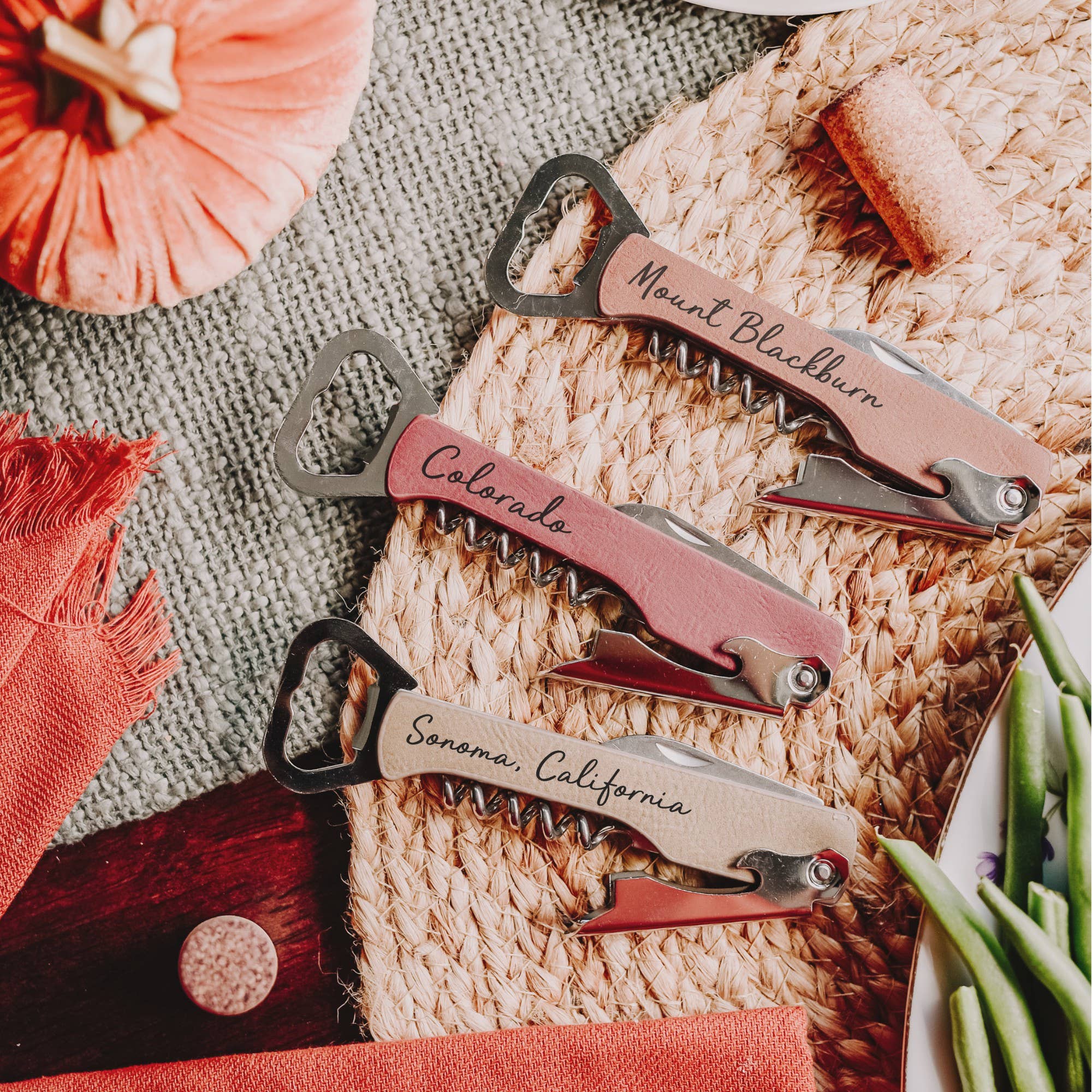 The Lillie Pad - Vente Ouvre-bouteille/tire-bouchon - Ouvre-bouteille de vin personnalisé avec nom de ville, État, lieu local