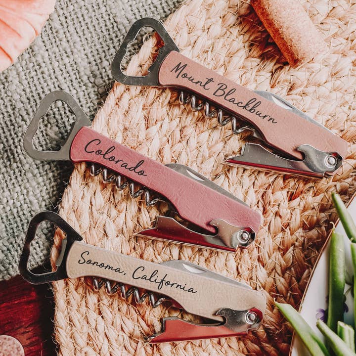The Lillie Pad - Wholesale Bottle/Wine Opener - Custom Wine Bottle Opener with City, State, Local Place Name