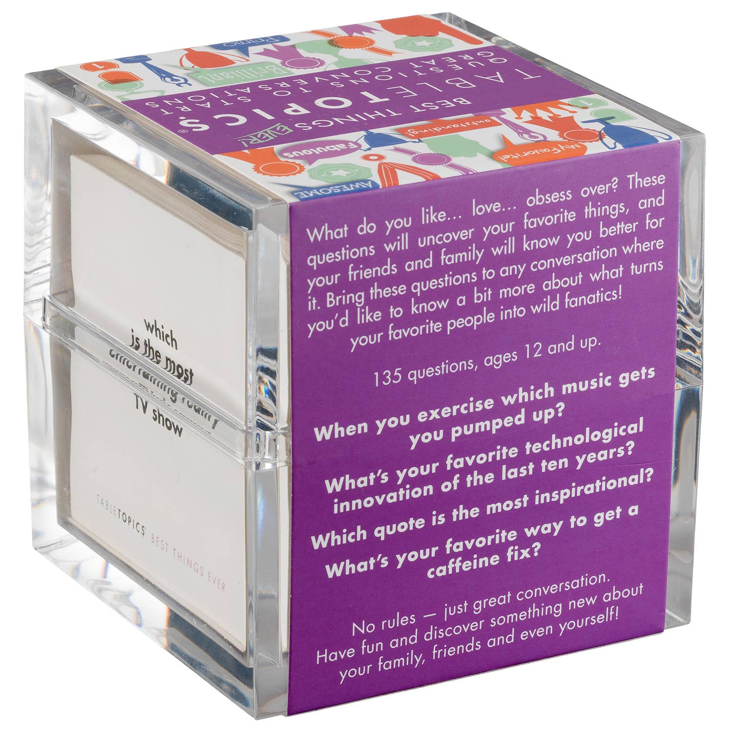 TableTopics - Wholesale Card Game - TABLETOPICS BEST THINGS EVER - Conversation Starter Game1